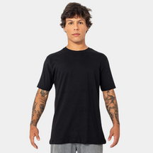 Camisa Masculina Básica Casual Preta 