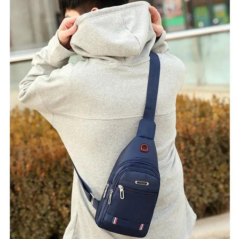 bolsa de ombro masculina